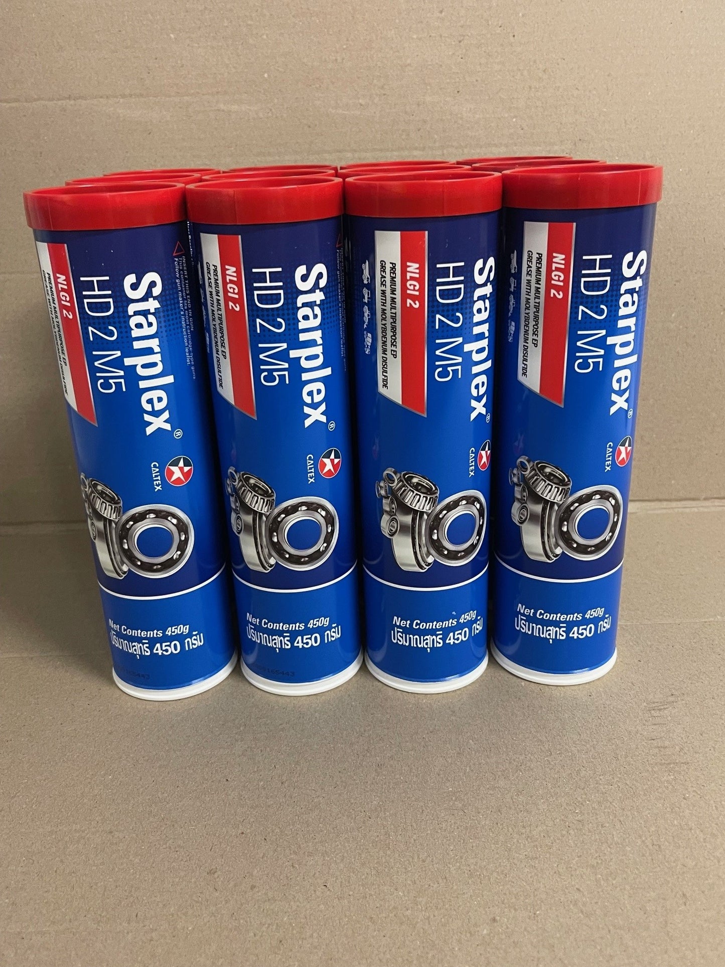 CALTEX Delo Starplex HD2 M5 Moly 5% EP2 Black Grease 450g - Box of 12 / 510883TRS
