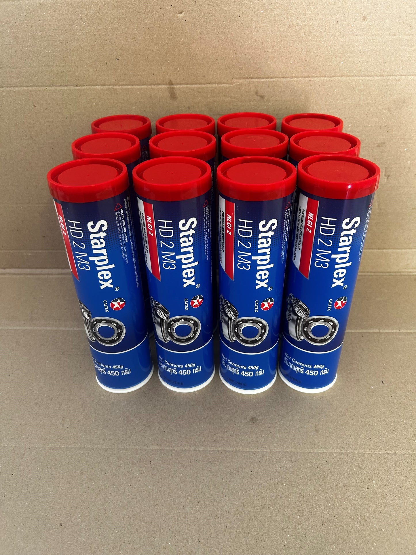 CALTEX Starplex HD2 M3 Black Grease 450g (formerly known as Delo® Starplex® Moly 3% EP2) - Box of 12 / 510881TRS