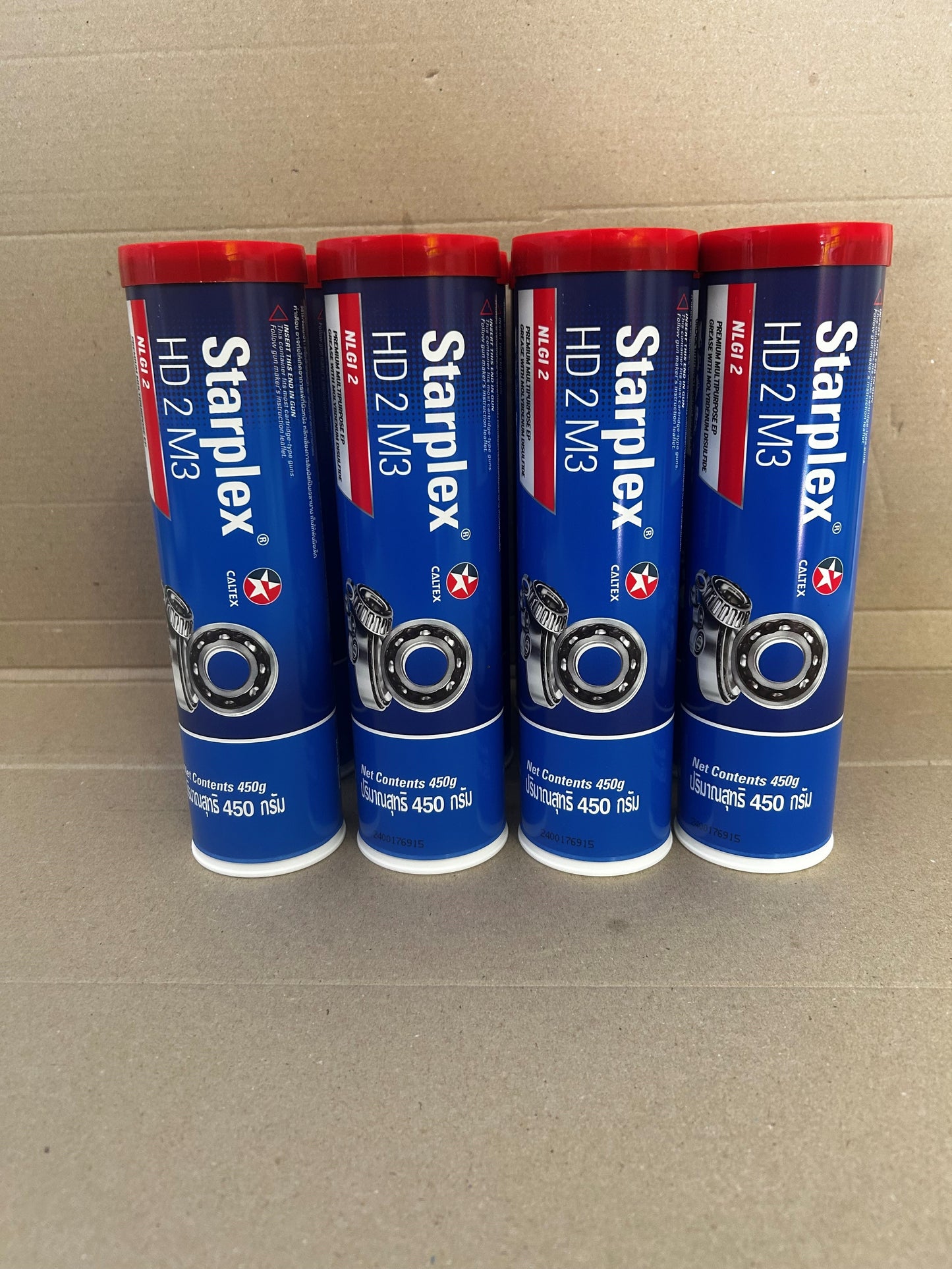 CALTEX Starplex HD2 M3 Black Grease 450g (formerly known as Delo® Starplex® Moly 3% EP2) - Box of 12 / 510881TRS