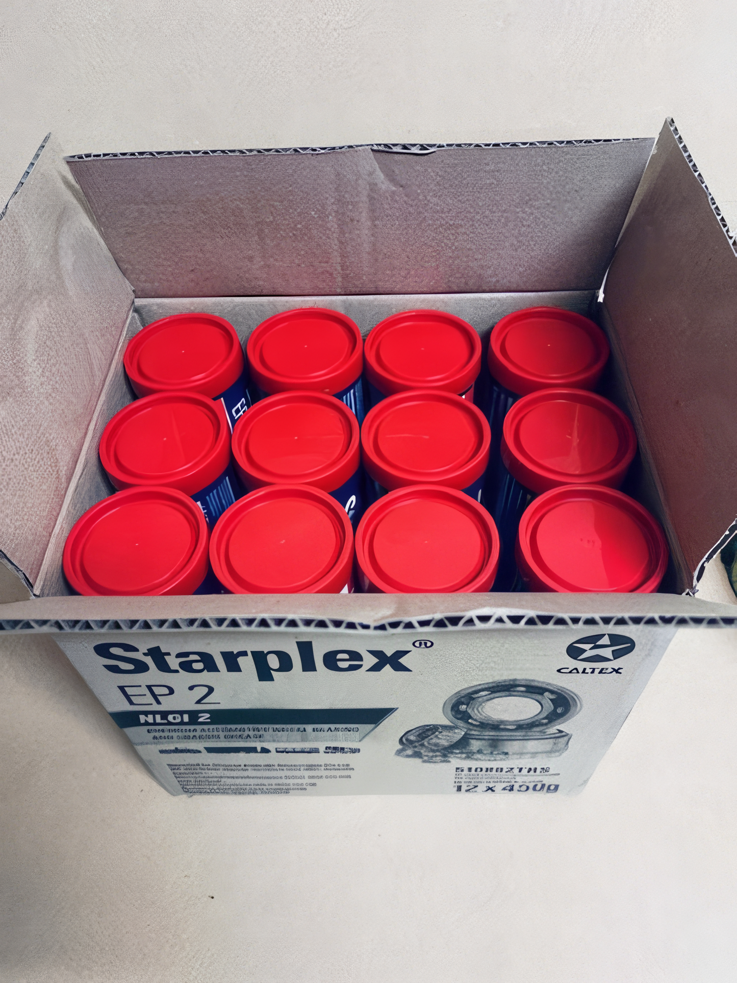 CALTEX CX Delo Starplex EP2 Red Grease 450g - Box of 12
