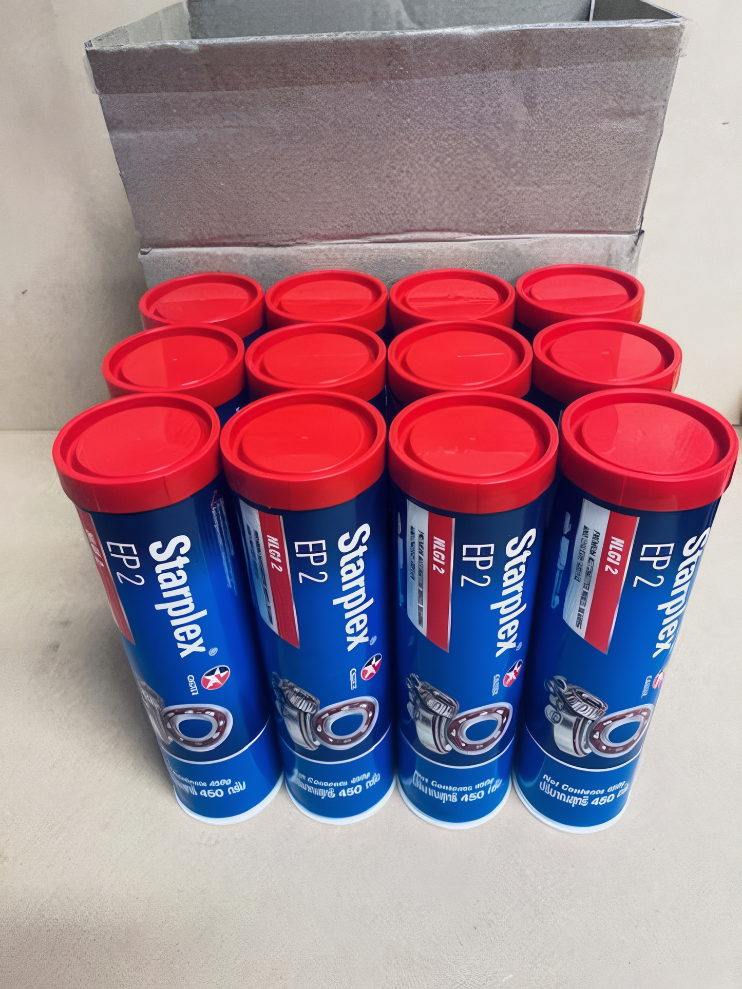 CALTEX CX Delo Starplex EP2 Red Grease 450g - Box of 12