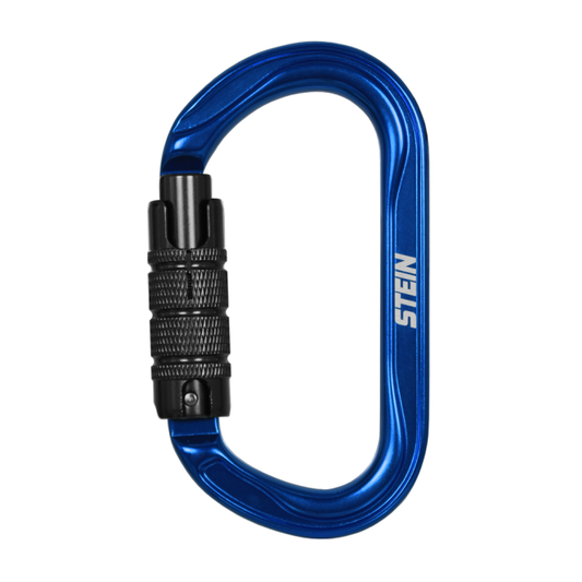 STEIN Carabiner Karabiner SECURA Oval Aluminium Gold Blue