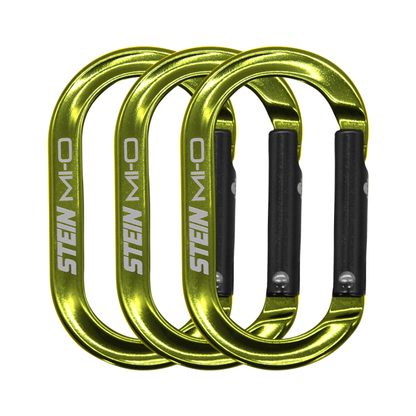 STEIN Carabiner Karabiner Mini Tool Clips 3pk Green
