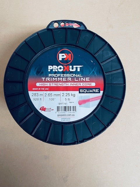 PROKUT BRUSHCUTTER TRIMMER LINE  SQUARE PINK .105 2.65MM 5LB  283M SPOOL