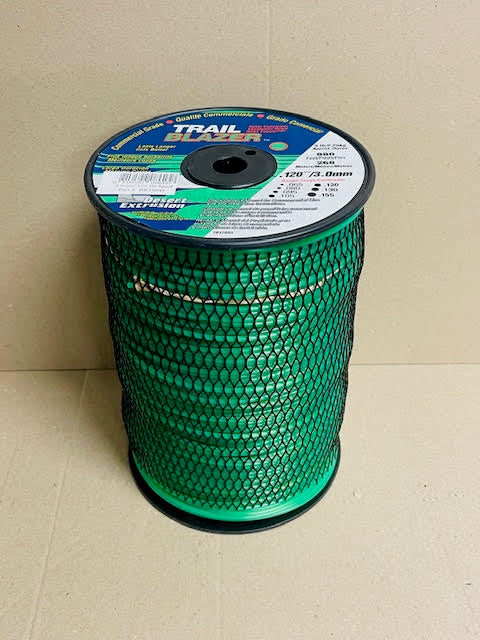 TRAIL BLAZER BRUSHCUTTER ROUND TRIMMER LINE  .120" / 3.00MM SPOOL  LENGTH 268M WEIGHT 2.25KG BRT6949