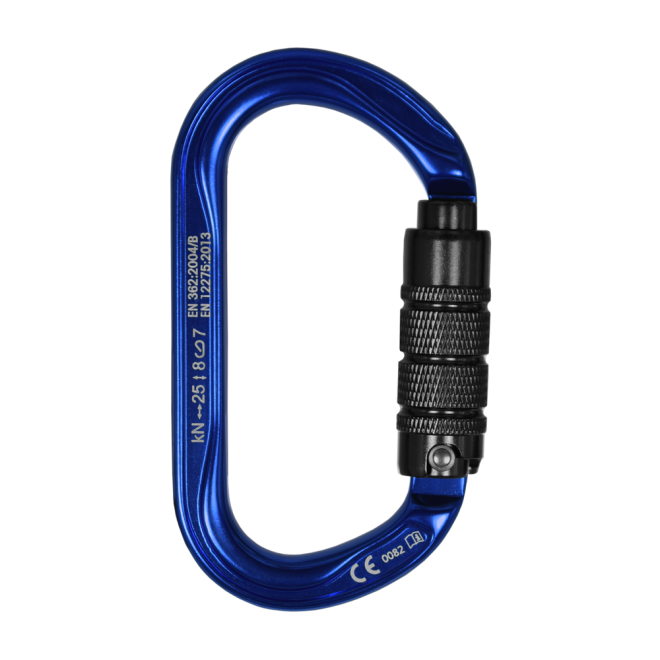 STEIN Carabiner Karabiner SECURA Oval Gold Blue Twin Pack