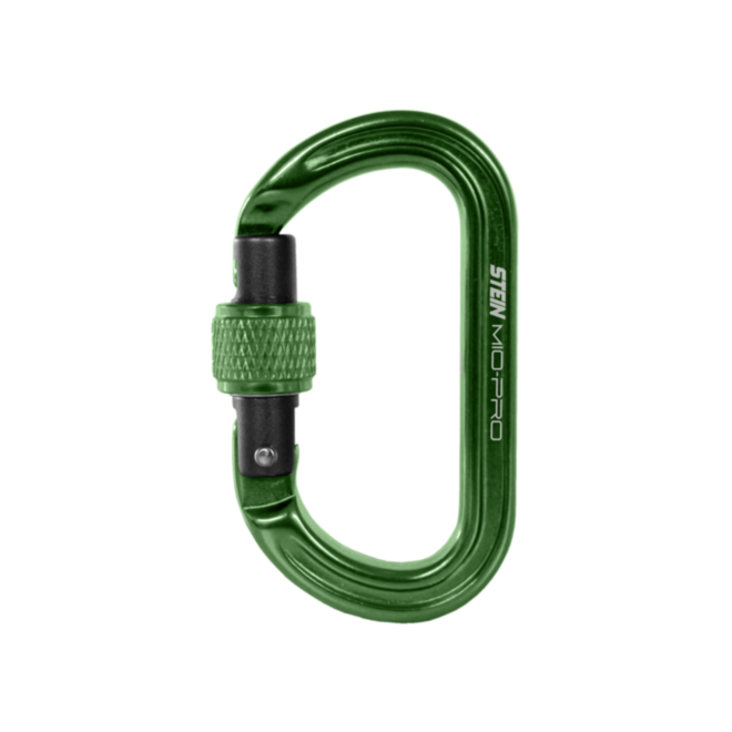 STEIN Carabiner Karabiner Mini Tool Clips Pro Scewlock 3Pk Blue, Green, Gold / SS-4924175P03