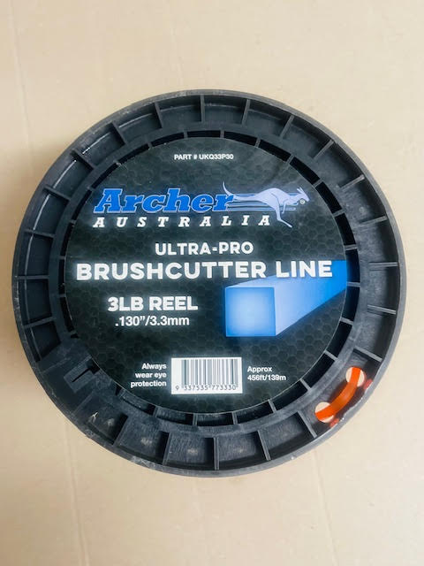 ARCHER Commercial-Pro Square Nylon Line Brushcutter Trimmer Line - 3.30mm/.130" - 3lb Reel UKQ33P30