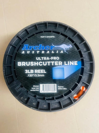 ARCHER Commercial-Pro Square Nylon Line Brushcutter Trimmer Line - 3.30mm/.130" - 3lb Reel UKQ33P30