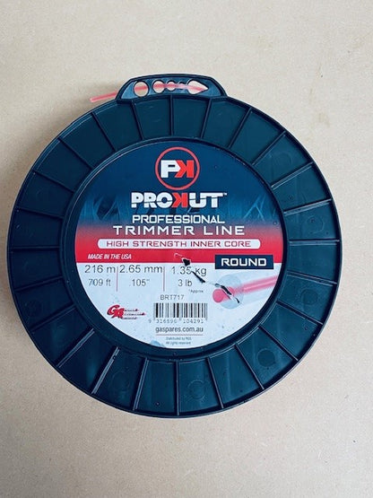 PROKUT BRUSHCUTTER TRIMMER LINE  ROUND PINK .105 2.65MM 3LB  216M SPOOL