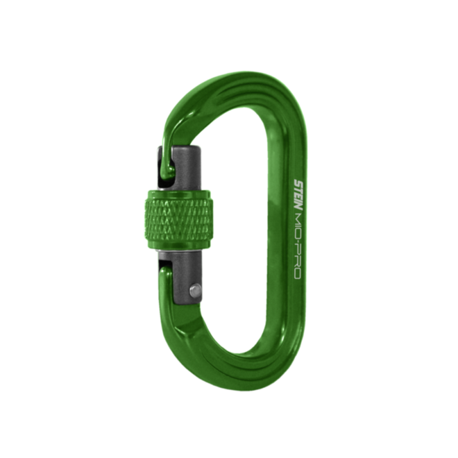 STEIN Carabiner Karabiner Mini Tool Clips Pro Scewlock 3Pk Green