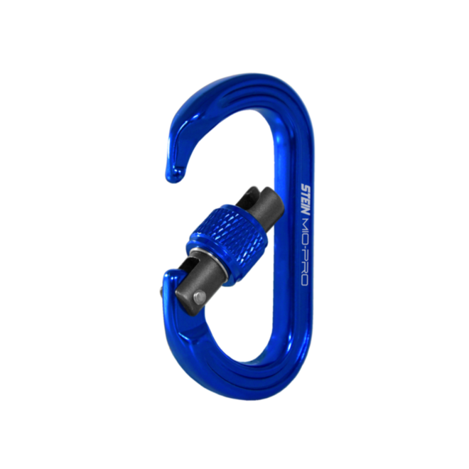 STEIN Carabiner Karabiner Mini Tool Clips Pro Scewlock 3Pk Blue