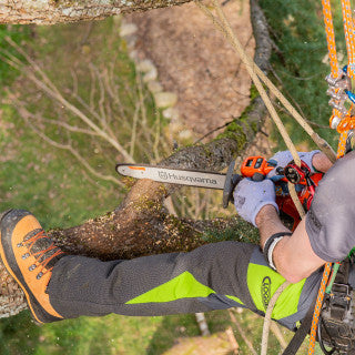 Clogger Zero Gen2 Light and Cool Men's Chainsaw Pants - Grey/Green, Med, Std Leg