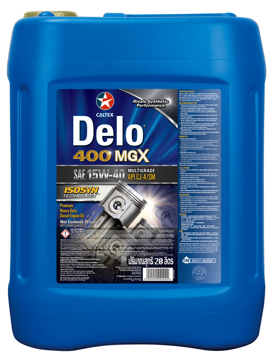 Caltex Delo 400 MGX 15W-40 Oil 20L Drum