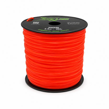 X-LINE 2.4mm Square Textured Commercial Grade Brushcutter Trimmer Line 351m Spool - standing