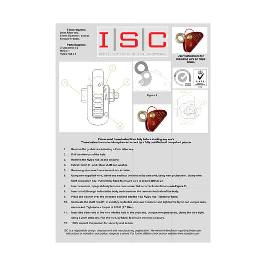 ISC Rope Grab Service Kit//I8