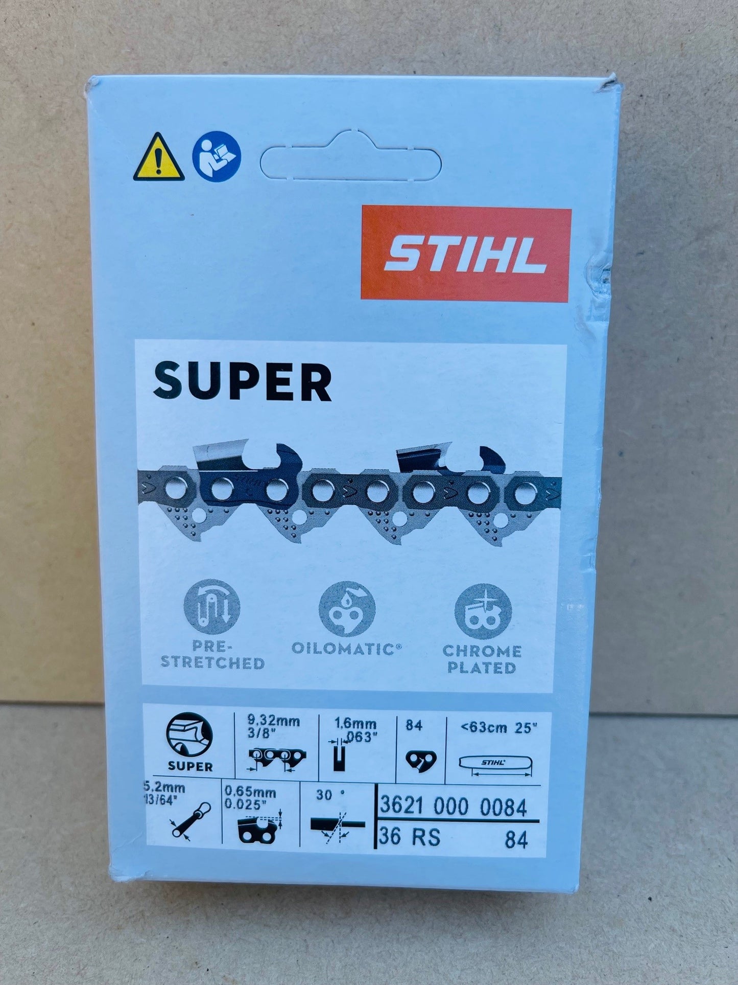 Stihl Chainsaw Chain Pre Loop - 25 Inch RS 3/8 .063 84DL Full Chisel