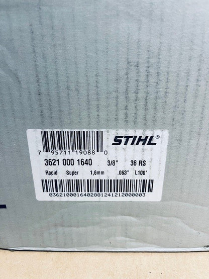Stihl Chainsaw Chain 100 Foot Roll - RS Comfort 36RSC 3/8 .063 Full Chisel