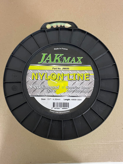 JAK Max Pro-Diamond Core Brushcutter Trimmer Line Square - .155"/4.00mm, 5lb Reel JM699