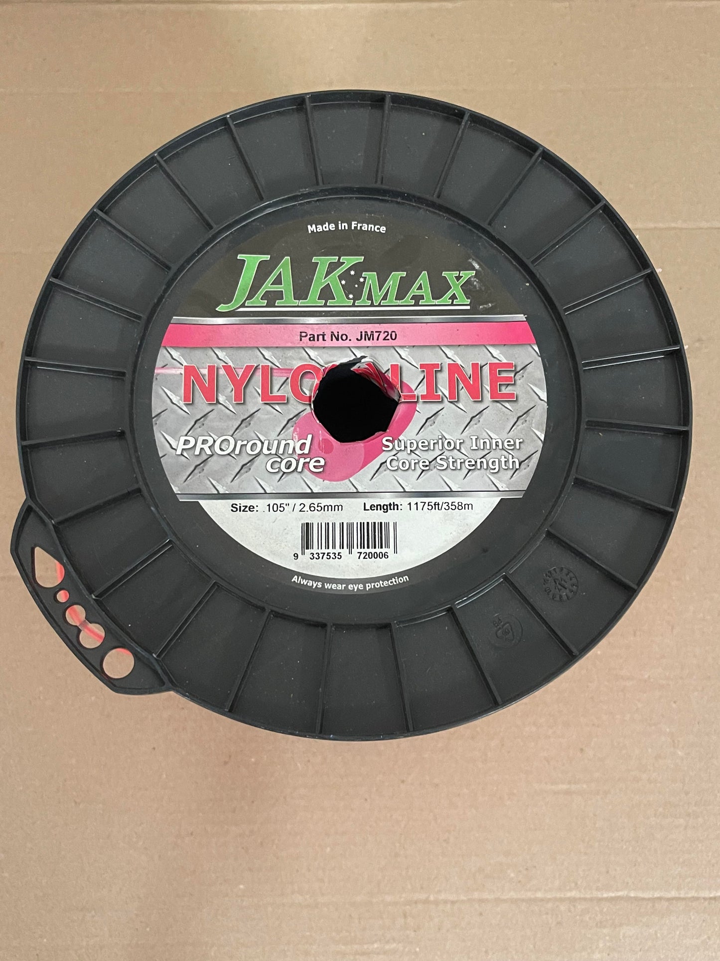 JAK Max Pro-Round Core Brushcutter Trimmer Line - .105"/2.65mm, 5lb Reel JM720