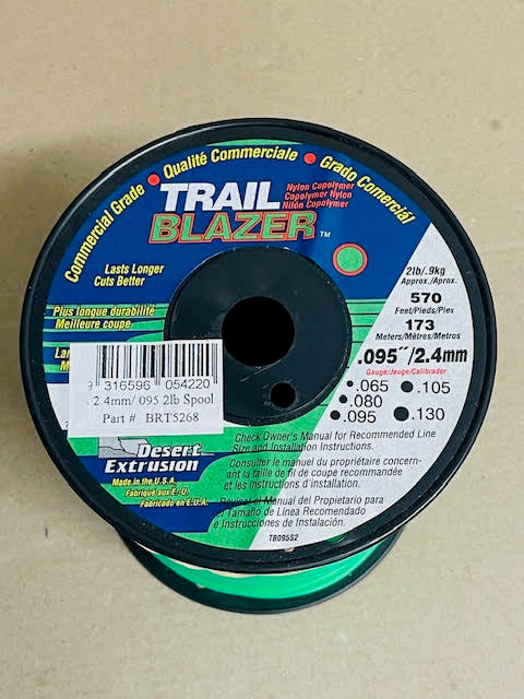 Trail Blazer Brushcutter Round Trimmer Line .095" / 2.40Mm Spool Length 173M Brt5268