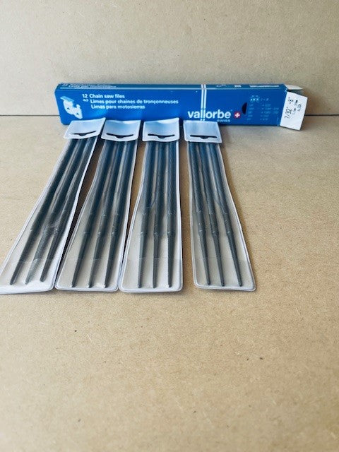 Vallorbe Round Chainsaw File - 7/32", 5.5mm, Dozen Pack