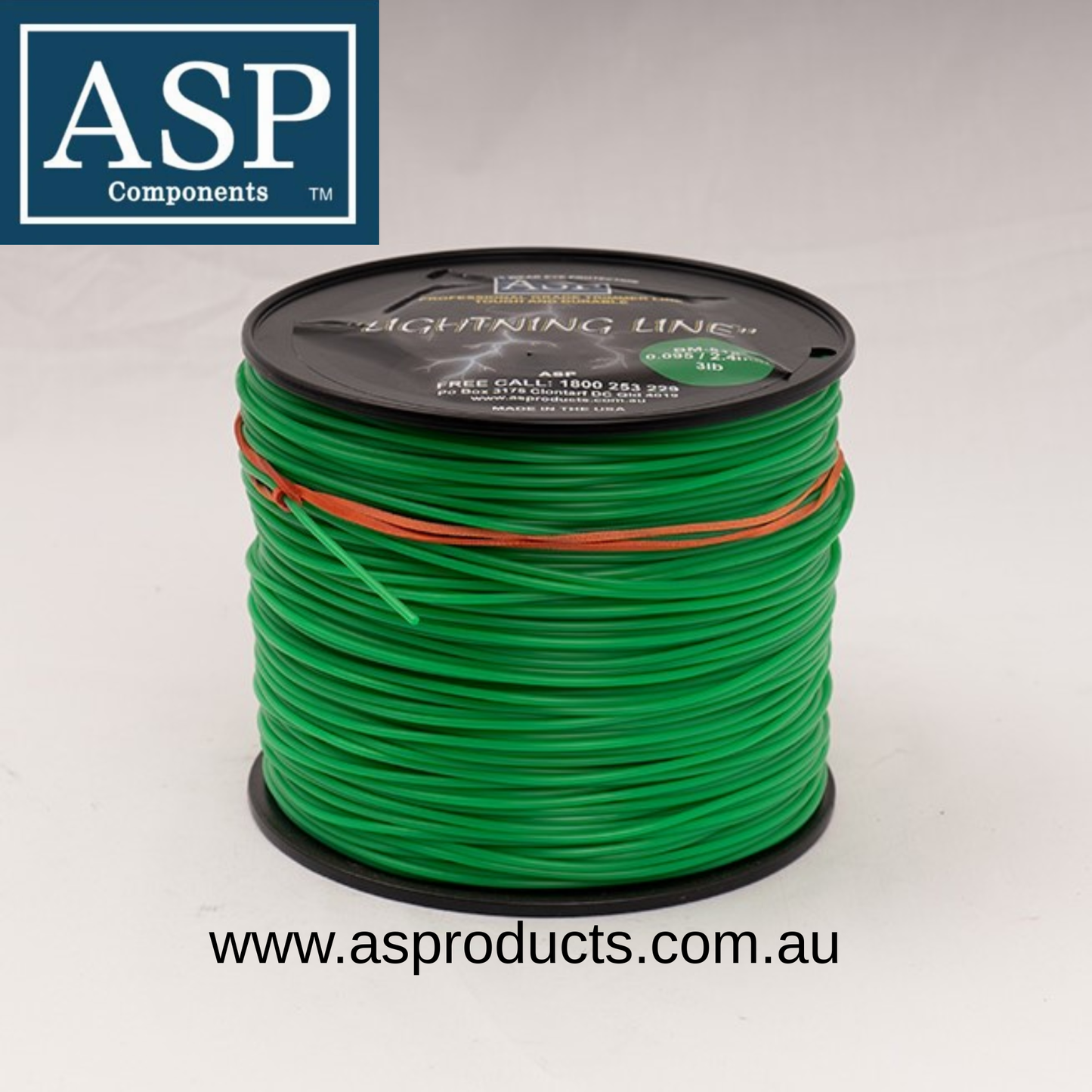 ASP TRIMMER LINE 2.40mm ROUND – 1.35KG SPOOL (3LB RD.095/2.4) 1.6KG
