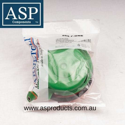 ASP BUMP FEED LARGE F-ONE QUICK RE-SPOOL COMMERCIAL HEAD WITH 10 X 1.25mm FLH THREAD 0.6KG