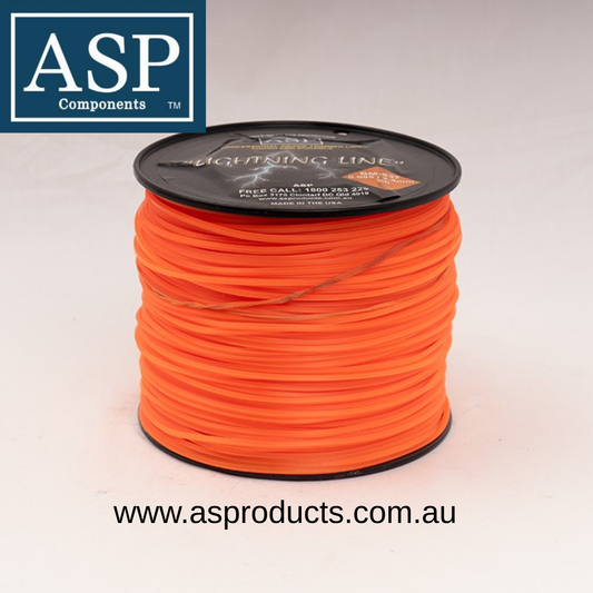 ASP TRIMMER LINE 2.40mm DIAMOND – 1.35KG SPOOL (3LB SQ.095/2.4) 2.0KG