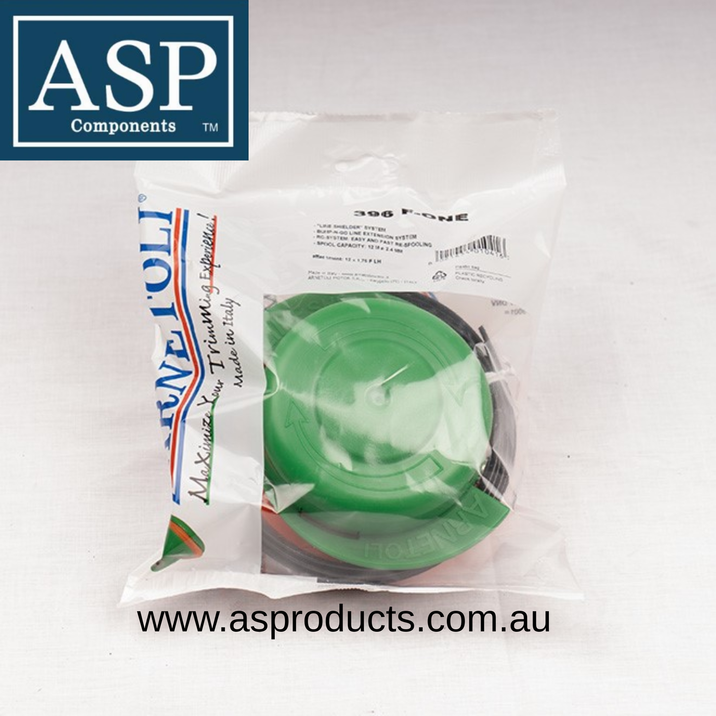 ASP BUMP FEED F-ONE QUICK RE-SPOOL COMMERCIAL HEAD WITH 12 X 1.25mm FLH THREAD 0.4KG