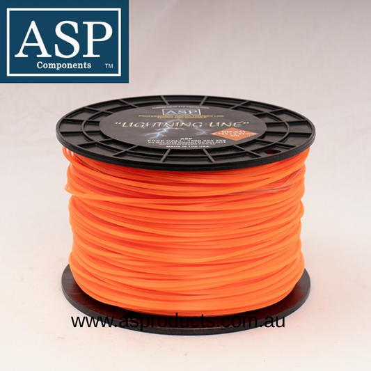 ASP TRIMMER LINE 2.40mm DIAMOND – 2.25KG SPOOL (5LB SQ.095/2.4) 2.6KG
