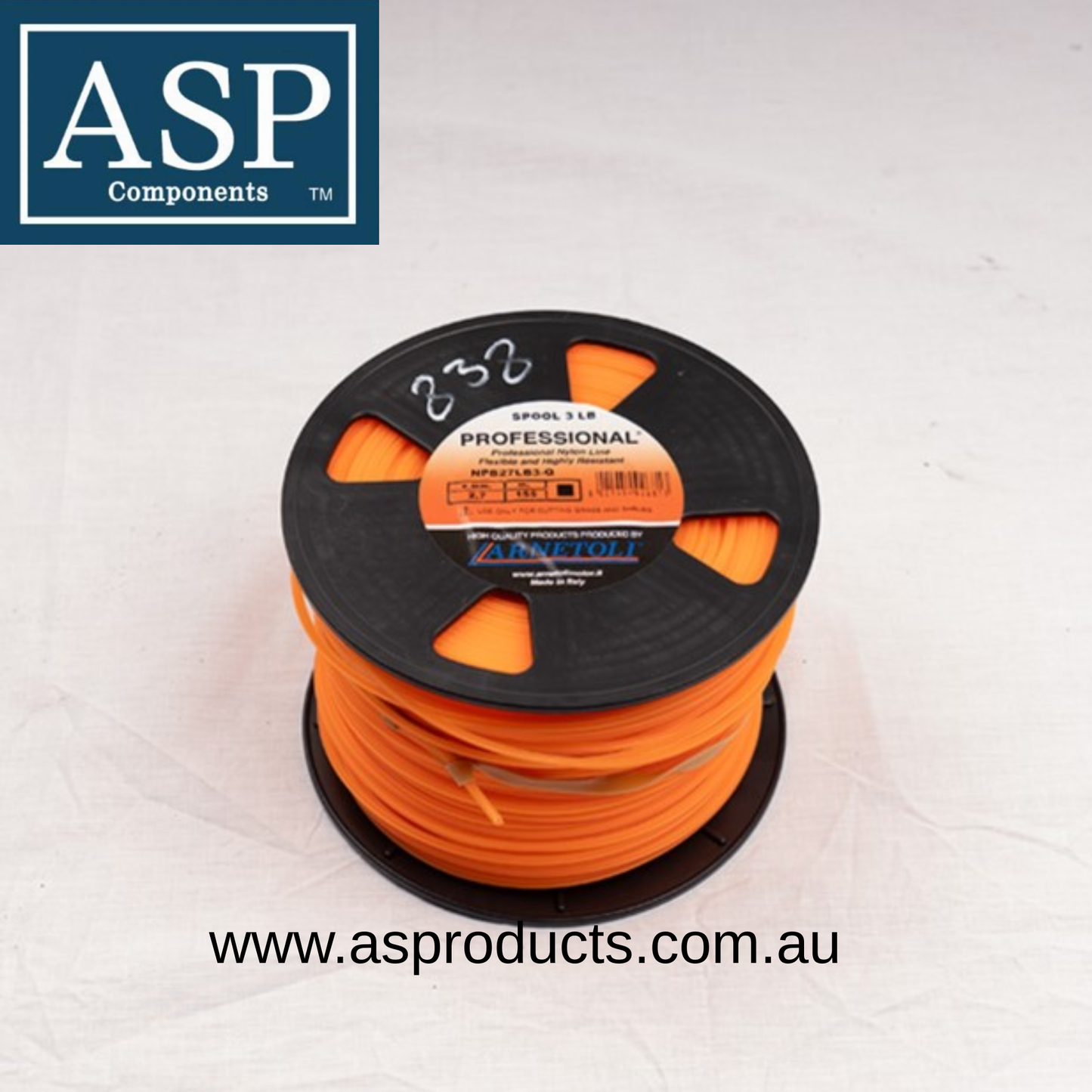 ASP TRIMMER LINE – PROFESSIONAL LINE SQ 2.7mm 1.35KG 3LB