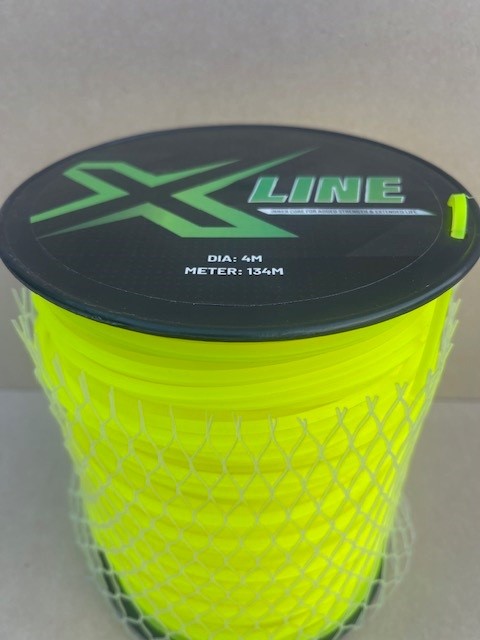 X-LINE 4mm Square Textured Commercial Grade Brushcutter Trimmer Line 134m Spool
